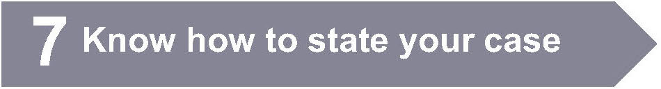 know how to state your case